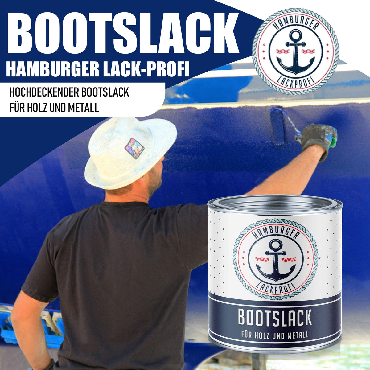 Laque marine Gris ciment RAL 7033 avec kit de peinture (X300) - Hamburger Lack-Profi