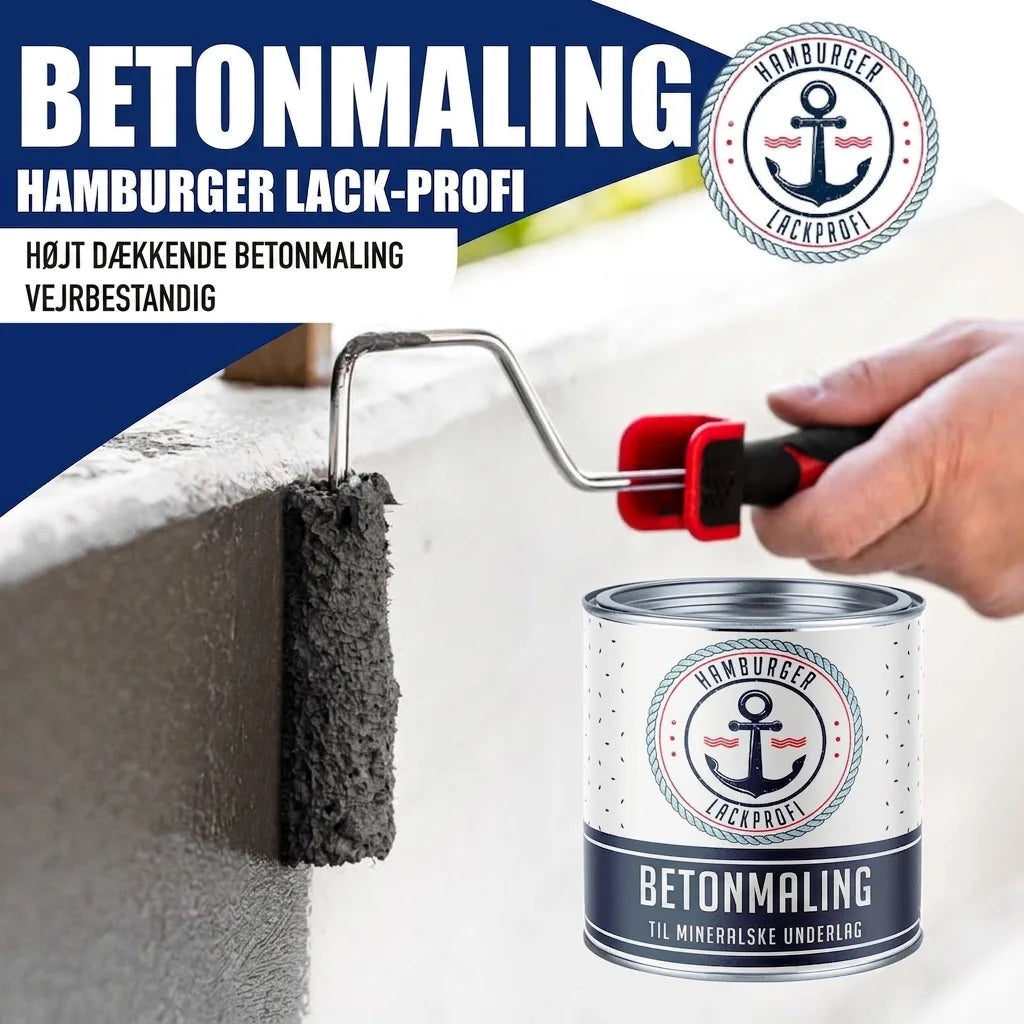 Hamburger Lack-Profi Betonfarbe Hellelfenbein RAL 1015 - hochdeckende Fassadenfarbe - Hamburger Lack-Profi