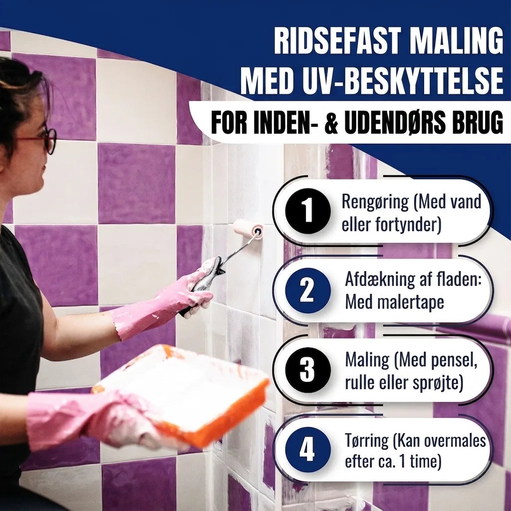 Hamburger Lack-Profi Fliesenlack Graubraun RAL 8019 - hochdeckende Fliesenfarbe Braun - Hamburger Lack-Profi