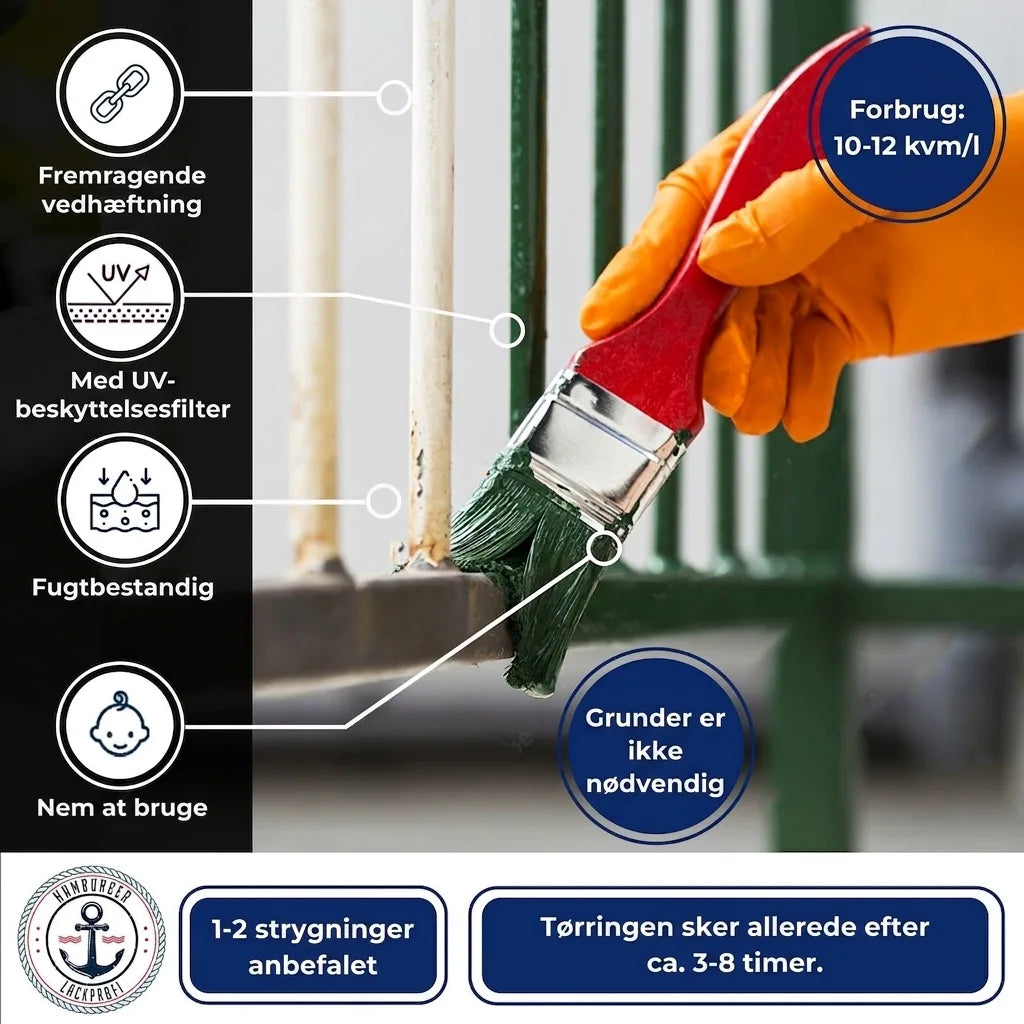 Hamburger Lack-Profi Metallschutzlack - abriebbeständig & schlagfest - Hamburger Lack-Profi