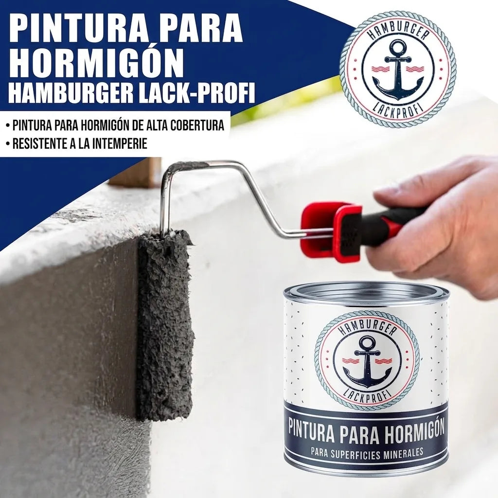 Hamburger Lack-Profi Betonfarbe Pastellorange RAL 2003 - hochdeckende Fassadenfarbe - Hamburger Lack-Profi