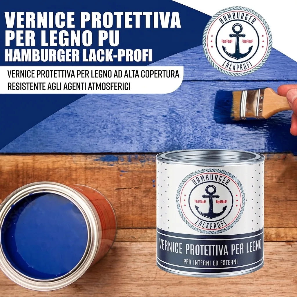 PU Holzschutzfarbe RAL 7036 Platingrau - Wetterschutzfarbe - Hamburger Lack-Profi