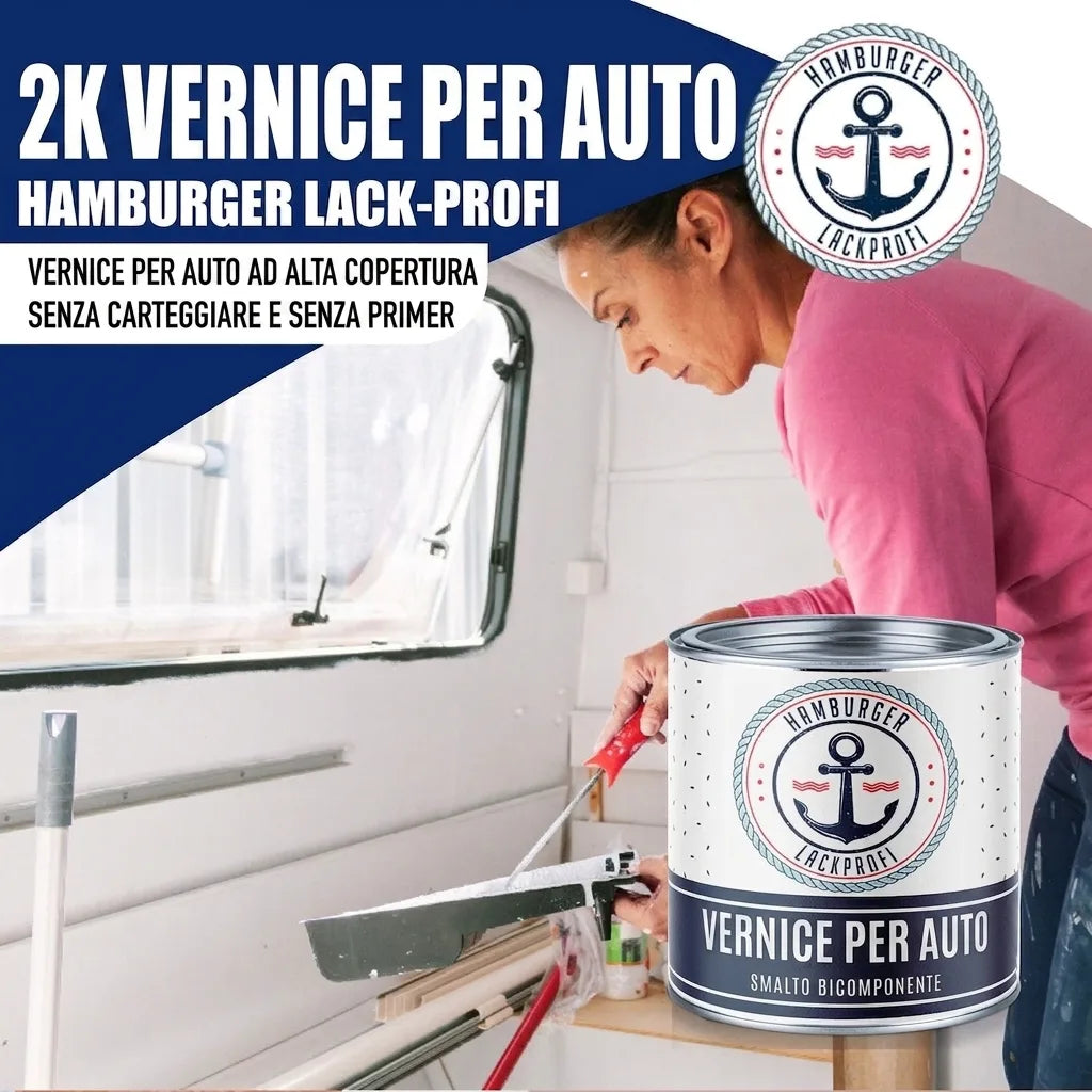 Peinture voiture 2K Bleu saphir RAL 5003 - Haute couvrance & anti-rouille - Hamburger Lack-Profi