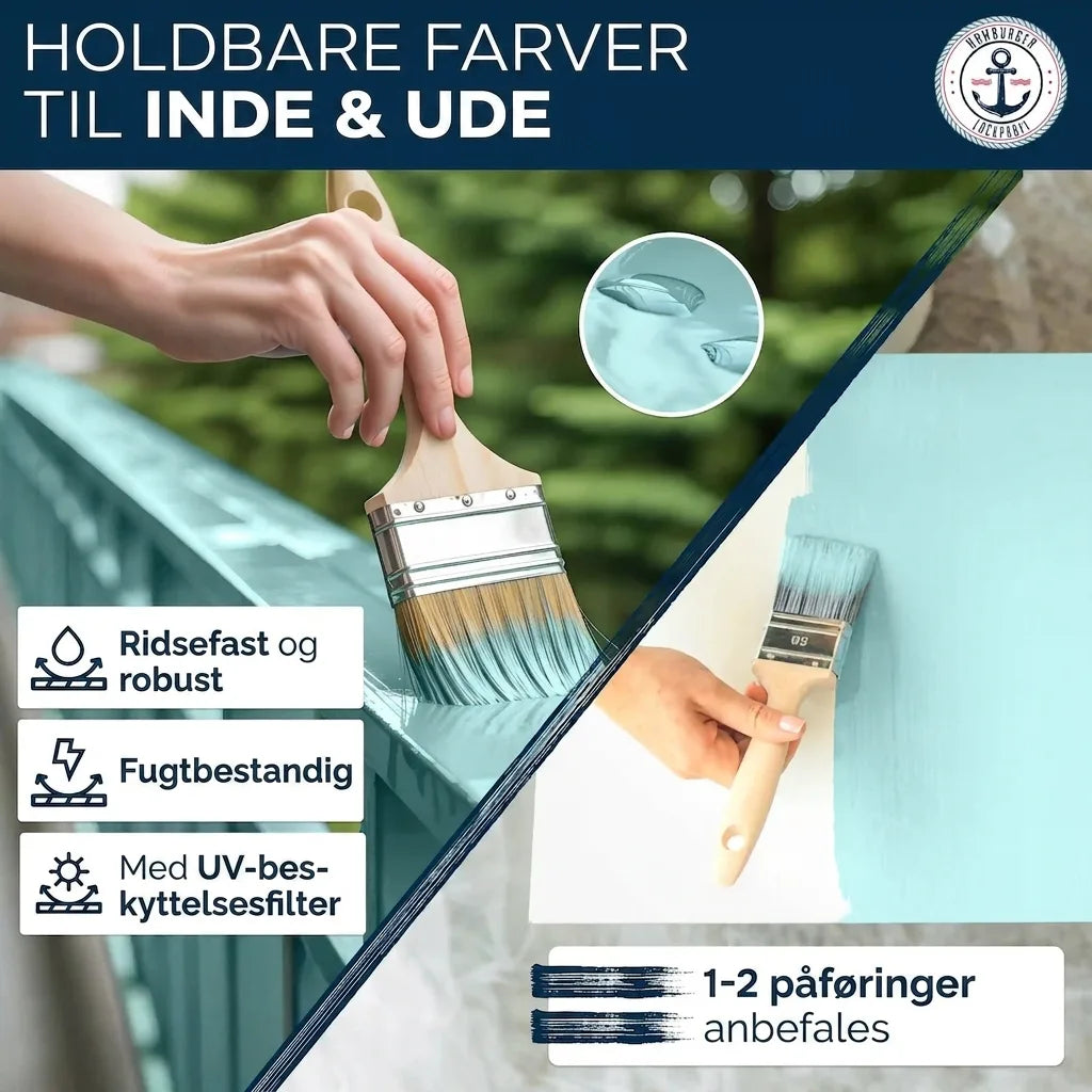 Möbelfarbe ohne Schleifen RAL 5007 Brillantblau - Möbellack Hamburger Lack-Profi - Hamburger Lack-Profi