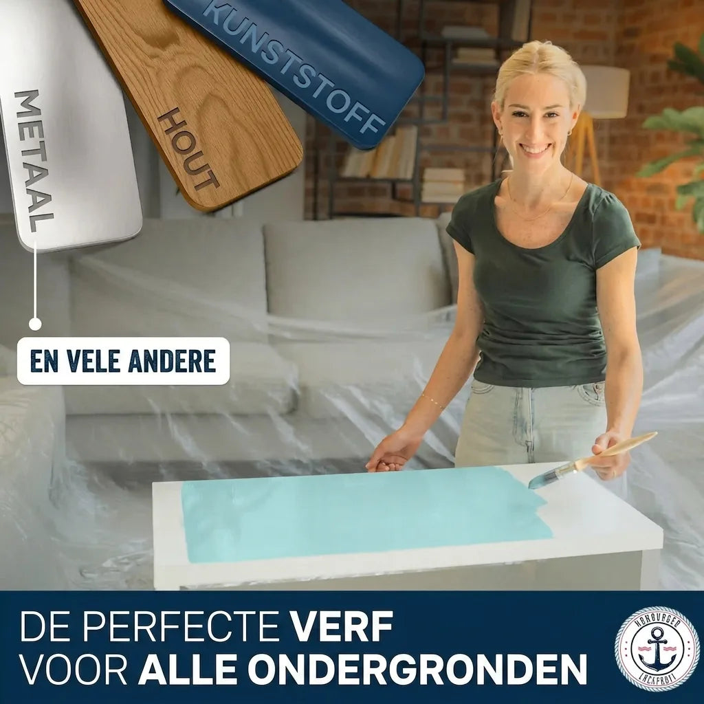 Möbelfarbe ohne Schleifen RAL 7013 Braungrau - Möbellack Hamburger Lack-Profi - Hamburger Lack-Profi