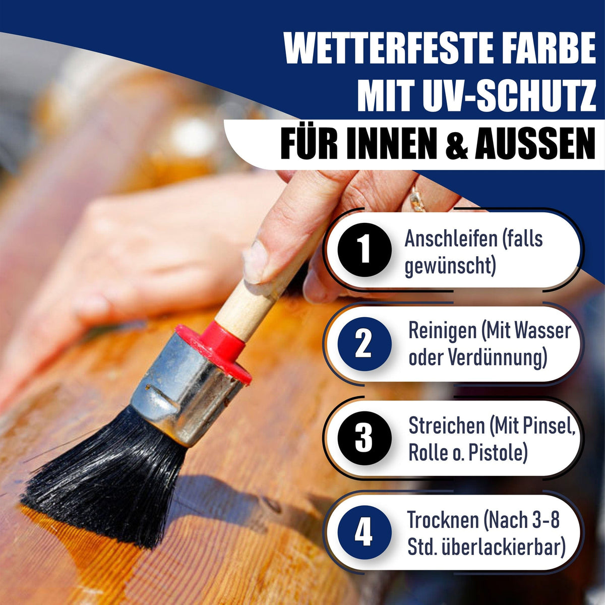 Laque marine Blanc crème RAL 9001 avec kit de peinture (X300) - Hamburger Lack-Profi