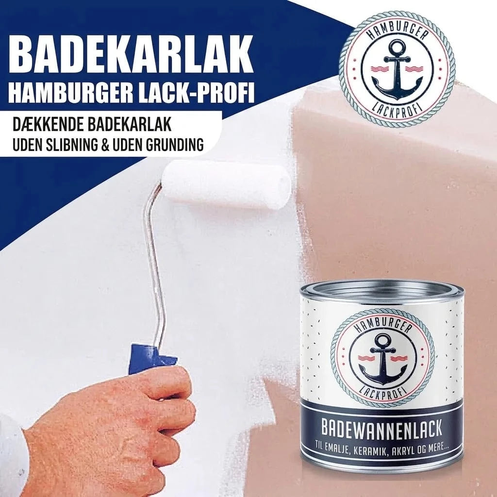 Hamburger Lack-Profi Badewannenlack Hamburger Lack-Profi 2K Badewannenlack Elfenbein RAL 1014 - Glänzend / Seidenmatt / Matt