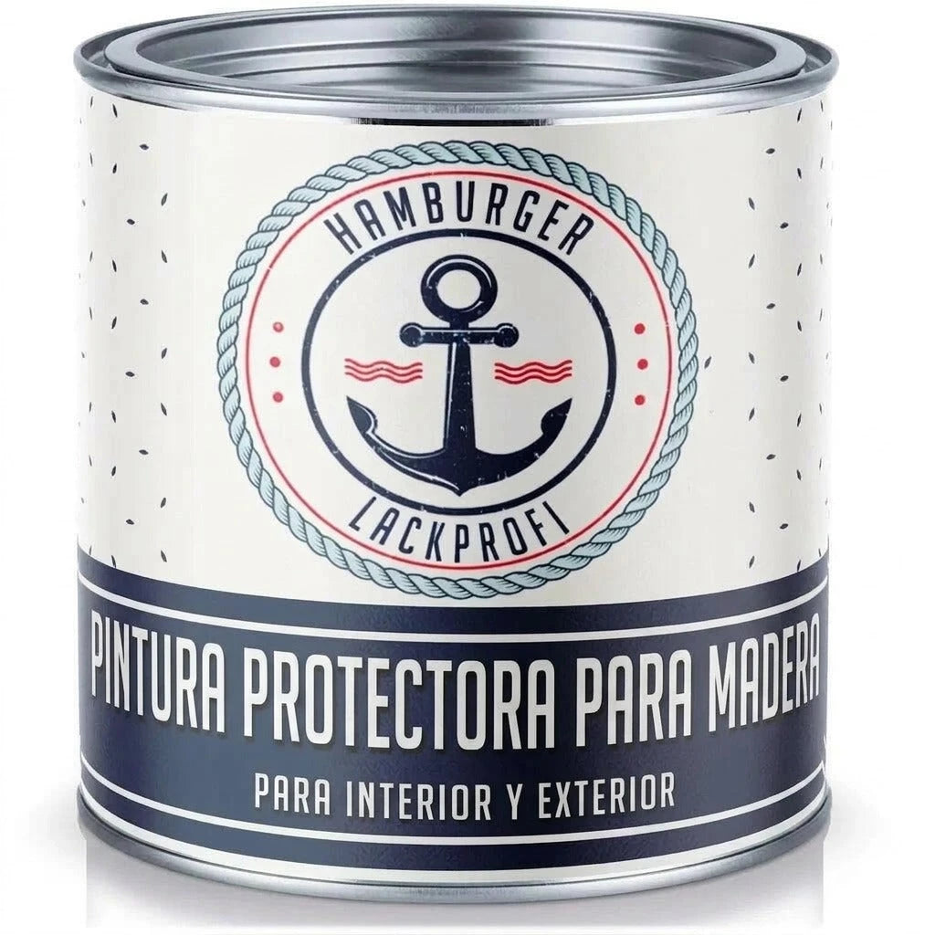 Peinture polyuréthane bois RAL 7023 Gris béton - Peinture de protection contre les intempéries - Hamburger Lack-Profi