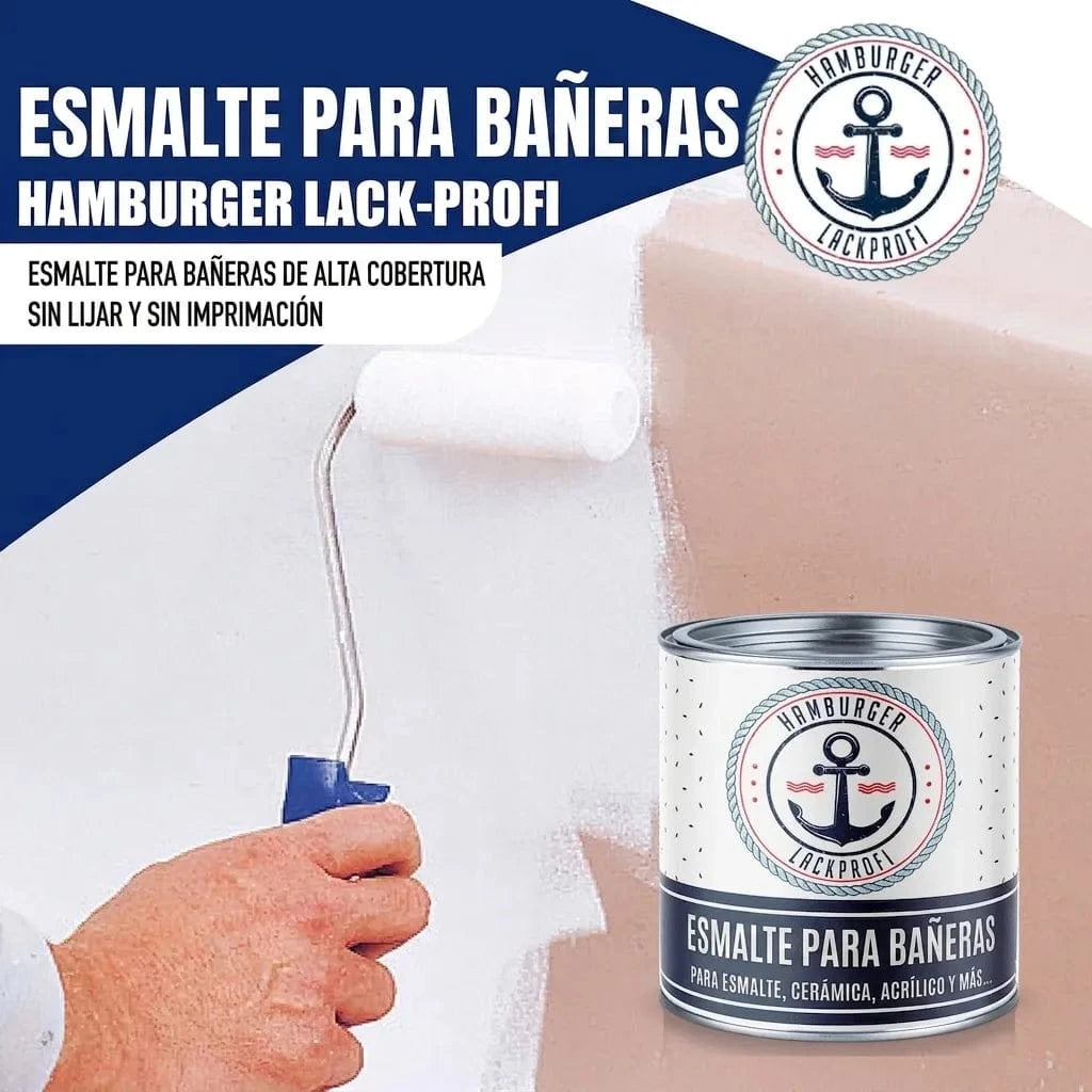 Hamburger Lack-Profi Badewannenlack Hamburger Lack-Profi 2K Badewannenlack Rapsgelb RAL 1021 - Glänzend / Seidenmatt / Matt