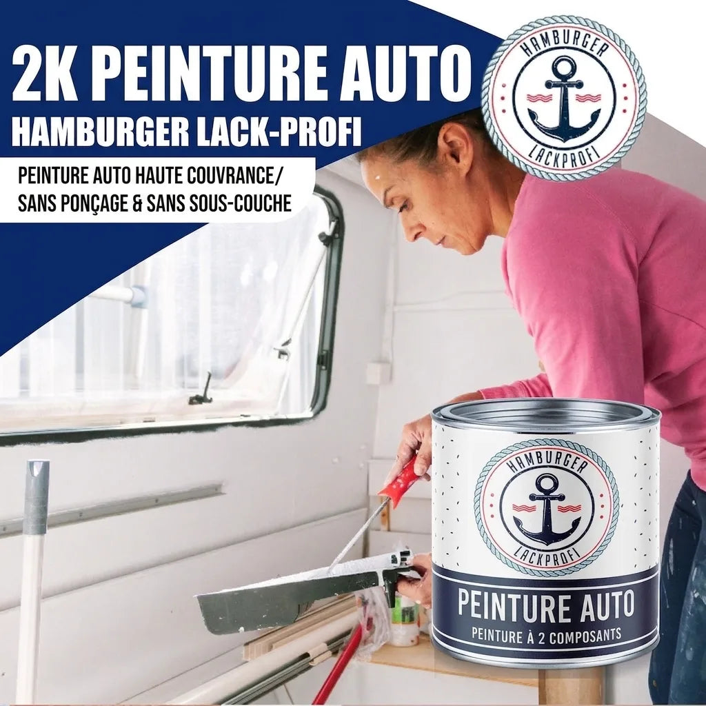 Hamburger Lack-Profi 2K Autolack Perlweiß RAL 1013 - hochdeckend & rostschützend - Hamburger Lack-Profi