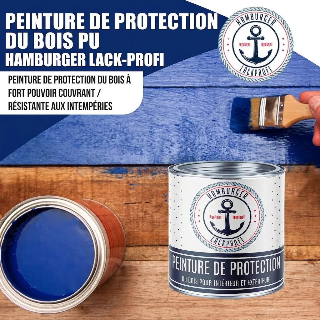 PU Holzschutzfarbe RAL 6021 Blassgrün - Wetterschutzfarbe - Hamburger Lack-Profi
