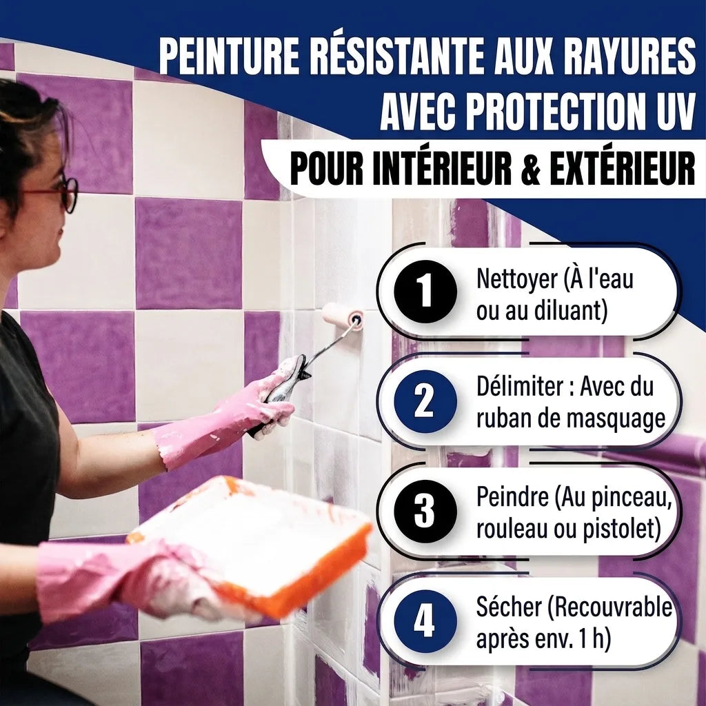 Hamburger Lack-Profi Fliesenlack Sonnengelb RAL 1037 - hochdeckende Fliesenfarbe Gelb - Hamburger Lack-Profi