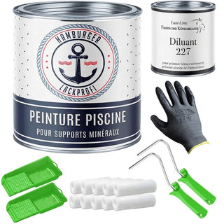 Peinture pour piscine avec kit de peinture (X300) - Hamburger Lack-Profi