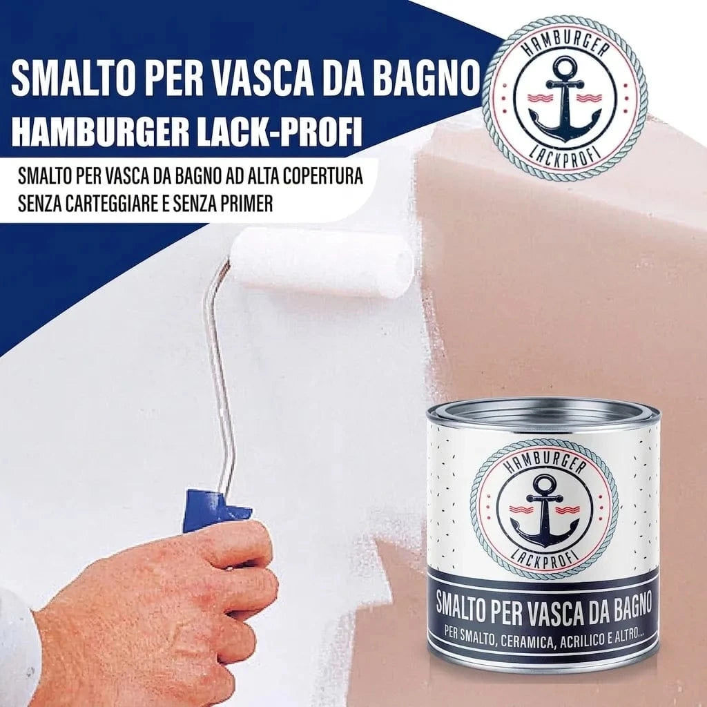 Hamburger Lack-Profi Badewannenlack Hamburger Lack-Profi 2K Badewannenlack Orientrot RAL 3031 - Glänzend / Seidenmatt / Matt