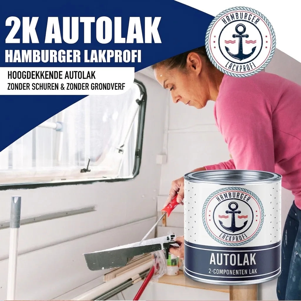 Peinture voiture 2K Orangé signalisation RAL 2009 - Haute couvrance & anti-rouille - Hamburger Lack-Profi