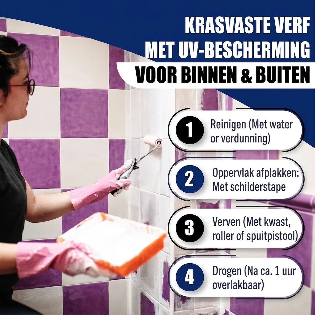 Hamburger Lack-Profi Fliesenlack Pastellblau RAL 5024 - hochdeckende Fliesenfarbe Blau - Hamburger Lack-Profi