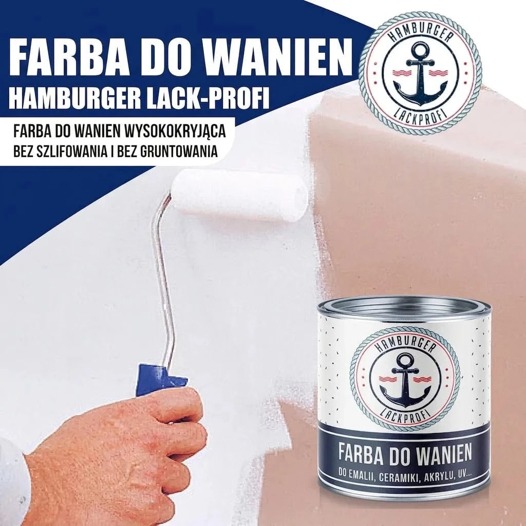 Hamburger Lack-Profi Badewannenlack Hamburger Lack-Profi 2K Badewannenlack Blaßbraun RAL 8025 - Glänzend / Seidenmatt / Matt