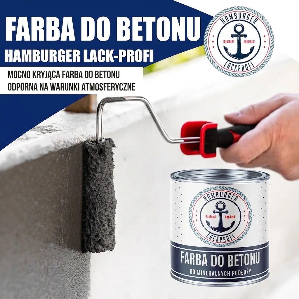 Hamburger Lack-Profi Betonfarbe Chromoxidgrün RAL 6020 - hochdeckende Fassadenfarbe - Hamburger Lack-Profi