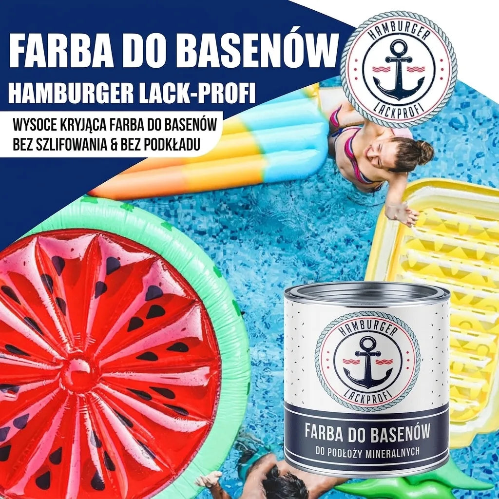 Peinture Piscine Blanc signalisation RAL 9016 - Peinture Piscine Haute Opacité - Hamburger Lack-Profi