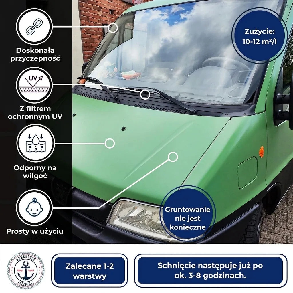 Peinture voiture 2K Violet rouge RAL 4002 - Haute couvrance & anti-rouille - Hamburger Lack-Profi