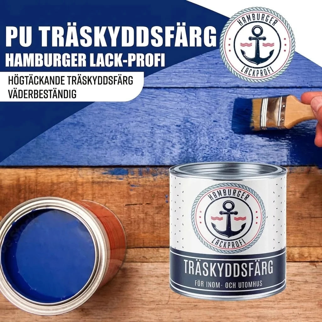 Hamburger Lack-Profi Lacke & Beschichtungen PU Holzschutzfarbe RAL 1017 Safrangelb - Wetterschutzfarbe