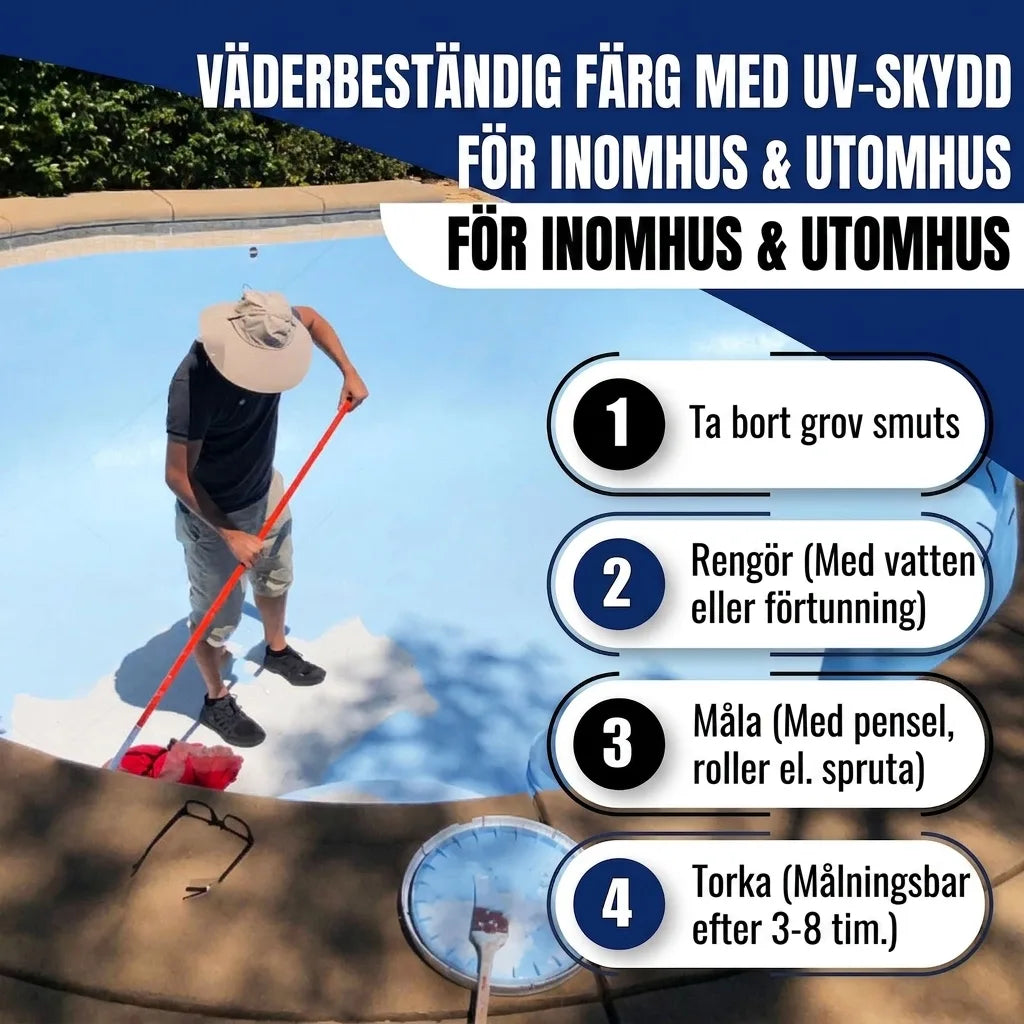 Peinture pour piscine Rosé RAL 3017 avec kit de peinture (X500) - Hamburger Lack-Profi
