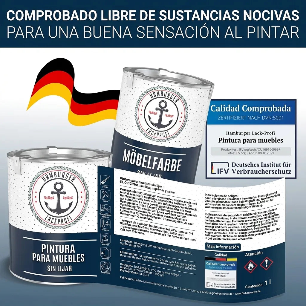 Möbelfarbe ohne Schleifen RAL 3031 Orientrot - Möbellack Hamburger Lack-Profi - Hamburger Lack-Profi