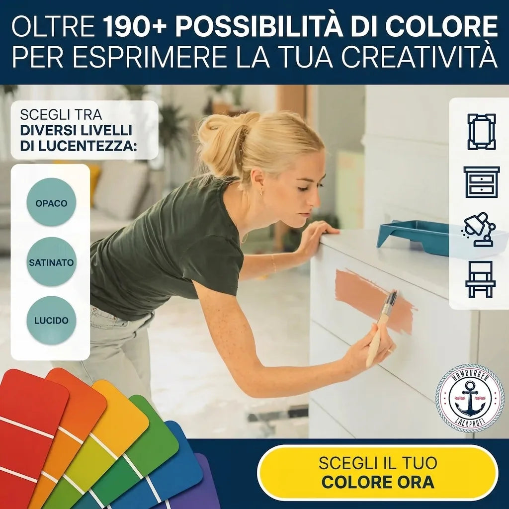 Möbelfarbe ohne Schleifen RAL 5014 Taubenblau - Möbellack Hamburger Lack-Profi - Hamburger Lack-Profi